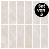 Klebefliesen – Cairo Beige - 30,5 x 30,5 cm - 5er-Set