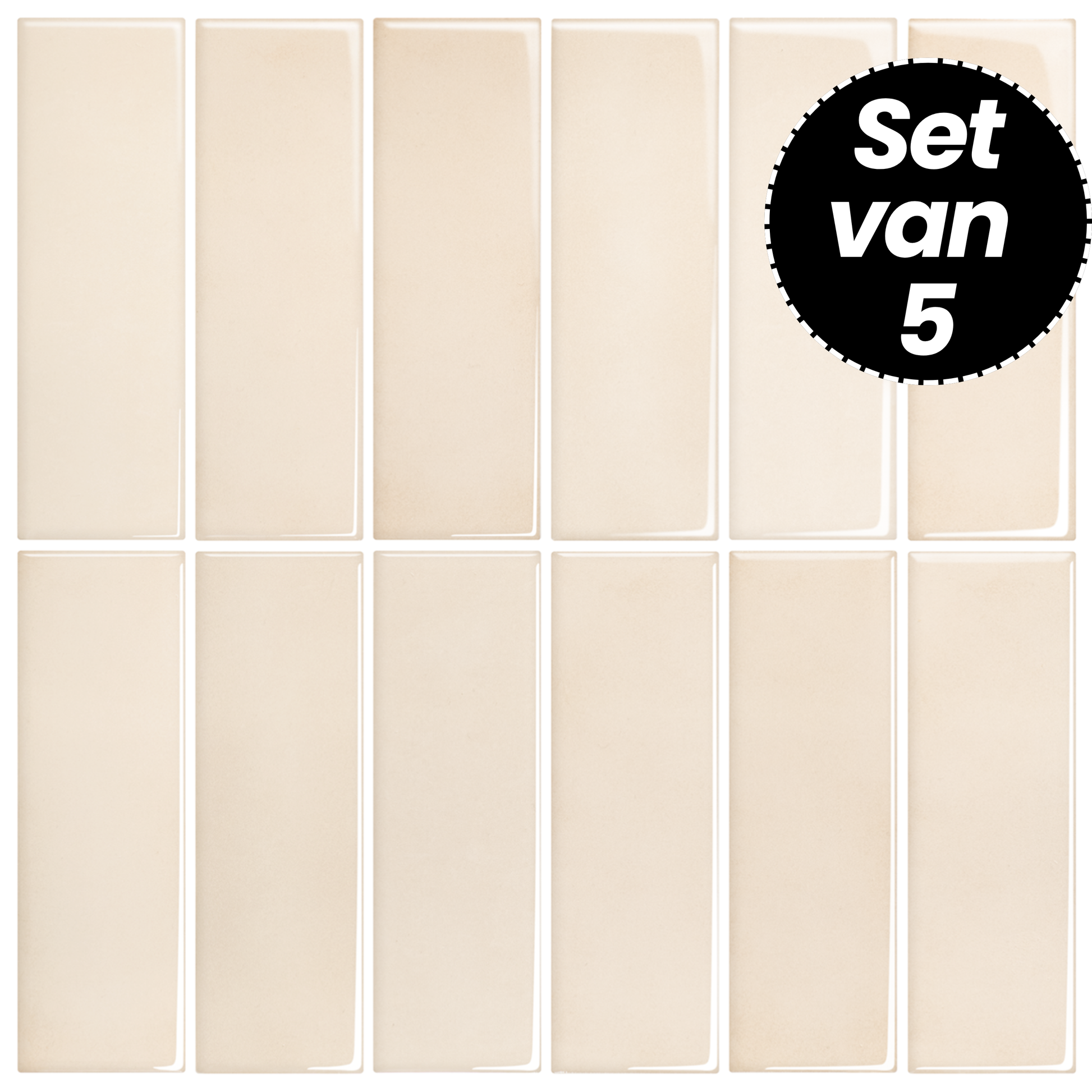 Klebefliesen – Soft Peach - 30,5 x 30,5 cm - 5er-Set