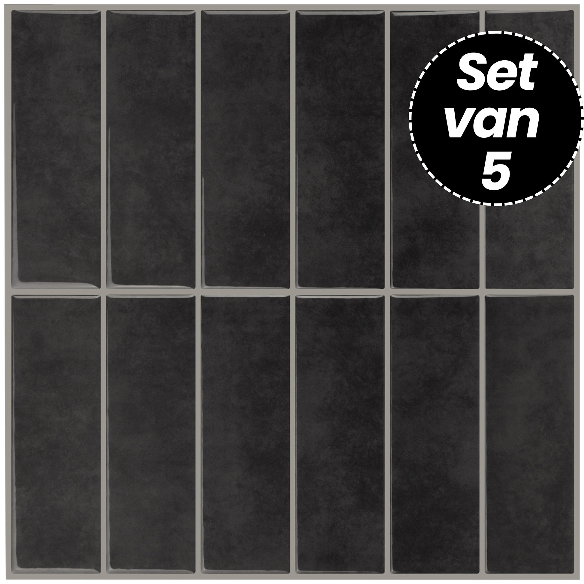 Klebefliesen – Seattle Smoke - 30,5 x 30,5 cm - 5er-Set