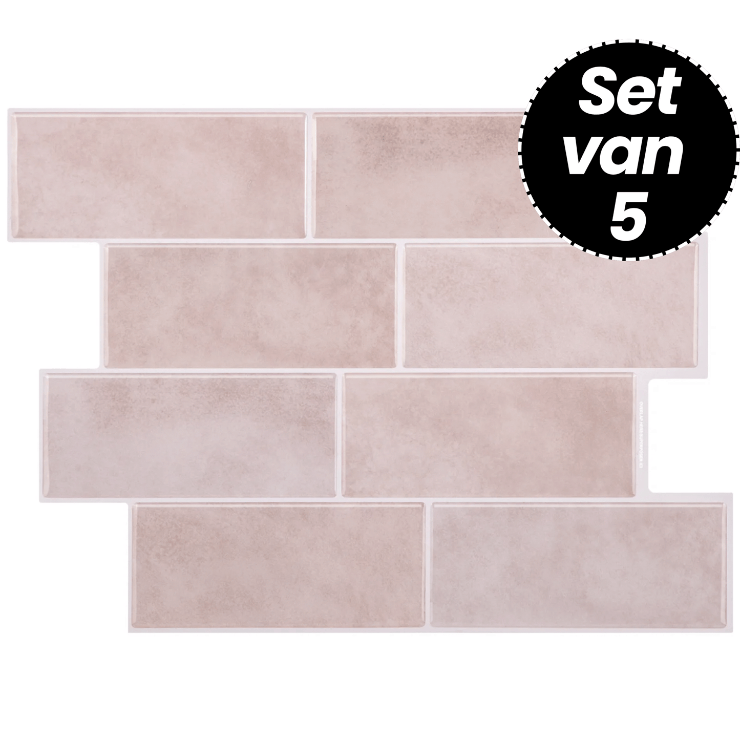 Klebefliesen – Soft Bali - 29,4 x 21,2 cm - 5er-Set