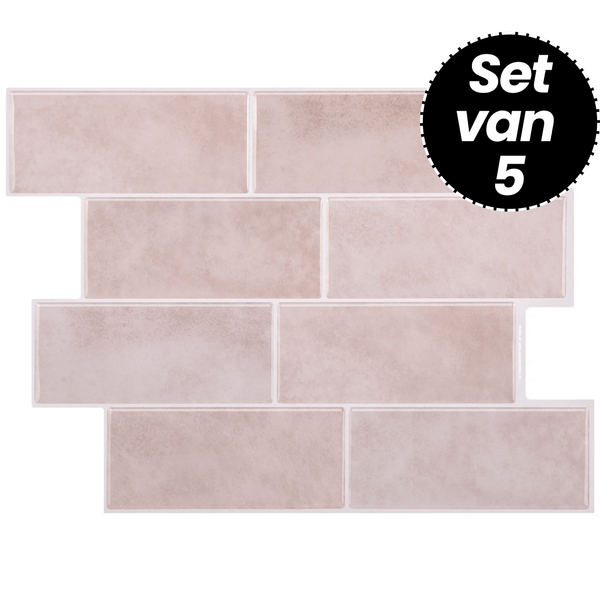 Klebefliesen – Soft Bali - 29,4 x 21,2 cm - 5er-Set