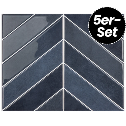 Klebefliesen – Monaco Fischgrät - 29 cm x 22,9 cm - 5er-Set