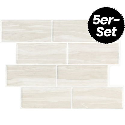 Klebefliesen – Casablanca Beige - 29,4 x 21,2 cm - 5er-Set