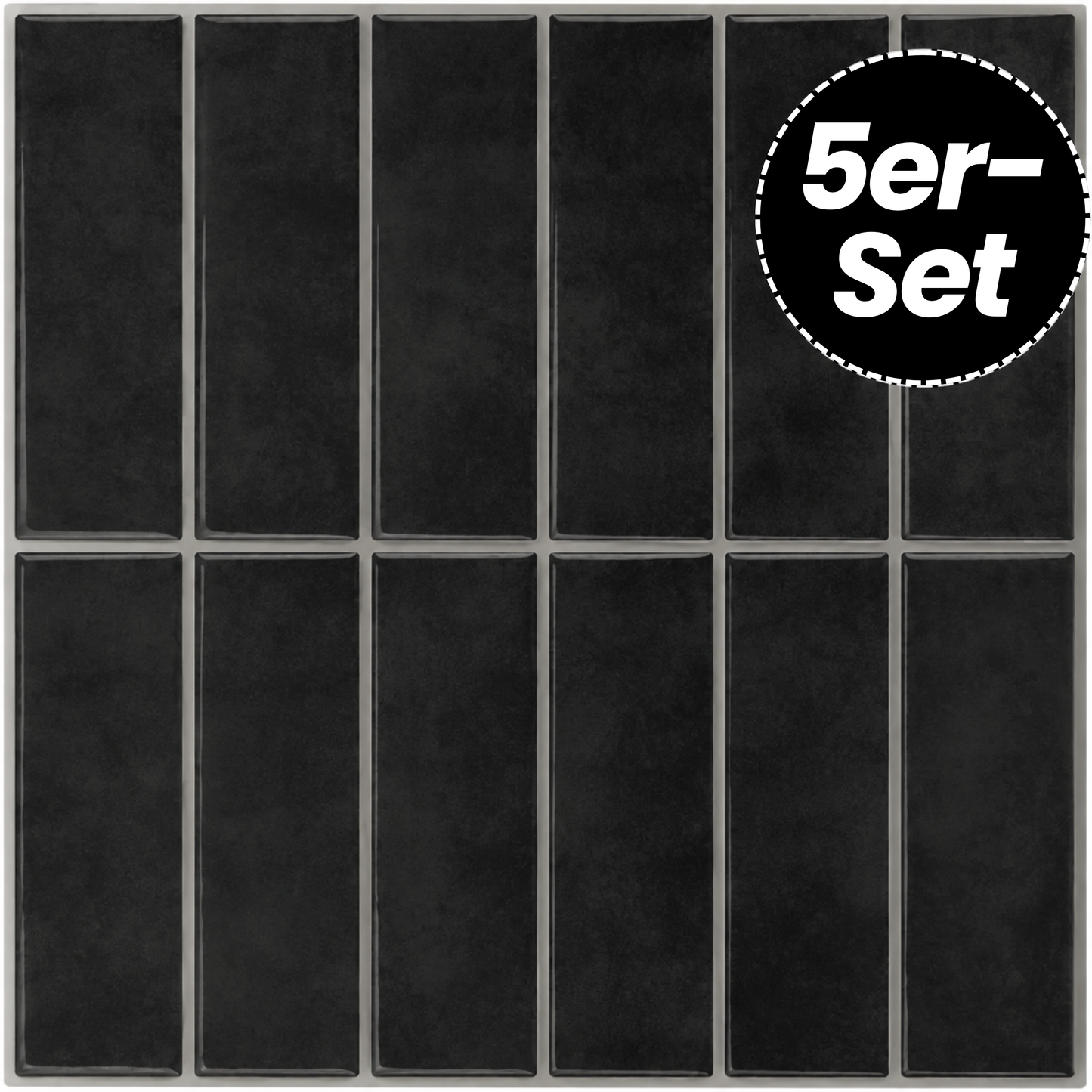 Klebefliesen – Seattle Smoke - 30,5 x 30,5 cm - 5er-Set