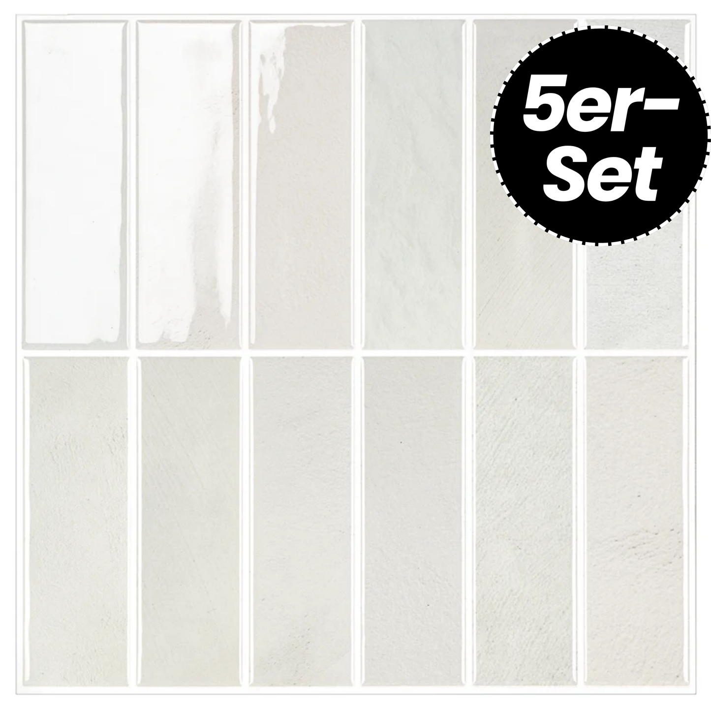 Klebefliesen – Milano Taupe - 30,5 x 30,5 cm - 5er-Set
