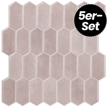 Klebefliesen – Marrakesh Blush - 30,5 x 30,5 cm - 5er-Set