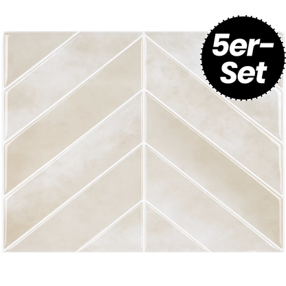 Klebefliesen – Sevilla Fischgrät - 29 cm x 22,9 cm - 5er-Set
