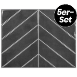 Klebefliesen – Warsaw Fischgrät - 29 cm x 22,9 cm - 5er-Set