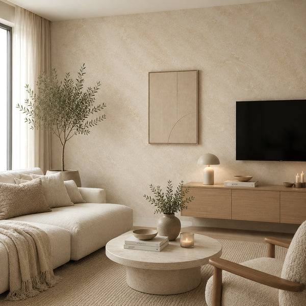 Selbstklebende Tapete - Oxide Beige - 60 cm x 10 m - Matt
