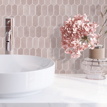 Klebefliesen – Marrakesh Blush - 30,5 x 30,5 cm - 5er-Set