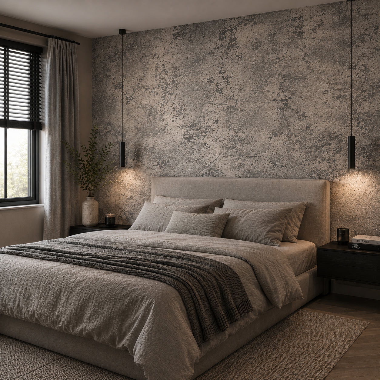 Selbstklebende Tapete - Helle Beton - 60 cm x 10 m - Matt