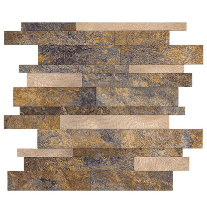 Selbstklebende Fliesen - Rectangle Copper - 29,1 x 28,6 cm