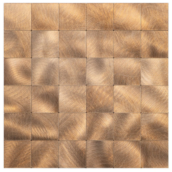 Selbstklebende Fliesen - Brushed Bronze -  30,5 x 30,5 cm