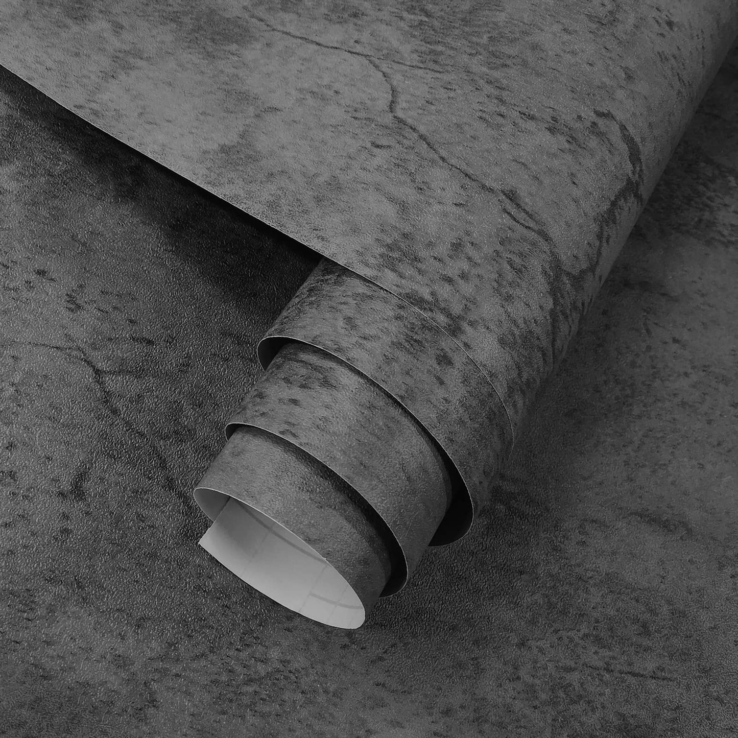 Selbstklebende Tapete - Dark Concrete - 60 cm x 10 m