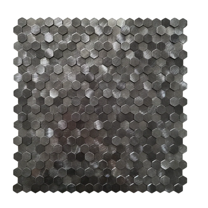 Selbstklebende Fliesen - Hexagon Mini Black - 30,6 x 30,7 cm