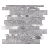Selbstklebende Fliesen - Rectangle Grey - 30,3 x 29,8 cm