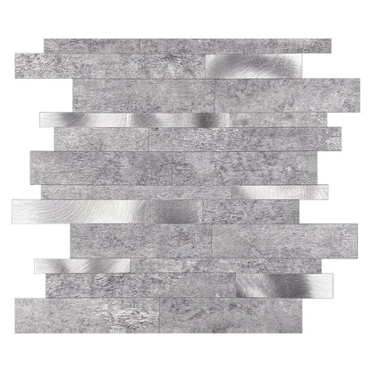 Selbstklebende Fliesen - Rectangle Grey - 30,3 x 29,8 cm