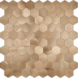 Selbstklebende Fliesen - Hexagon Bronze - 29,1 x 28,6 cm