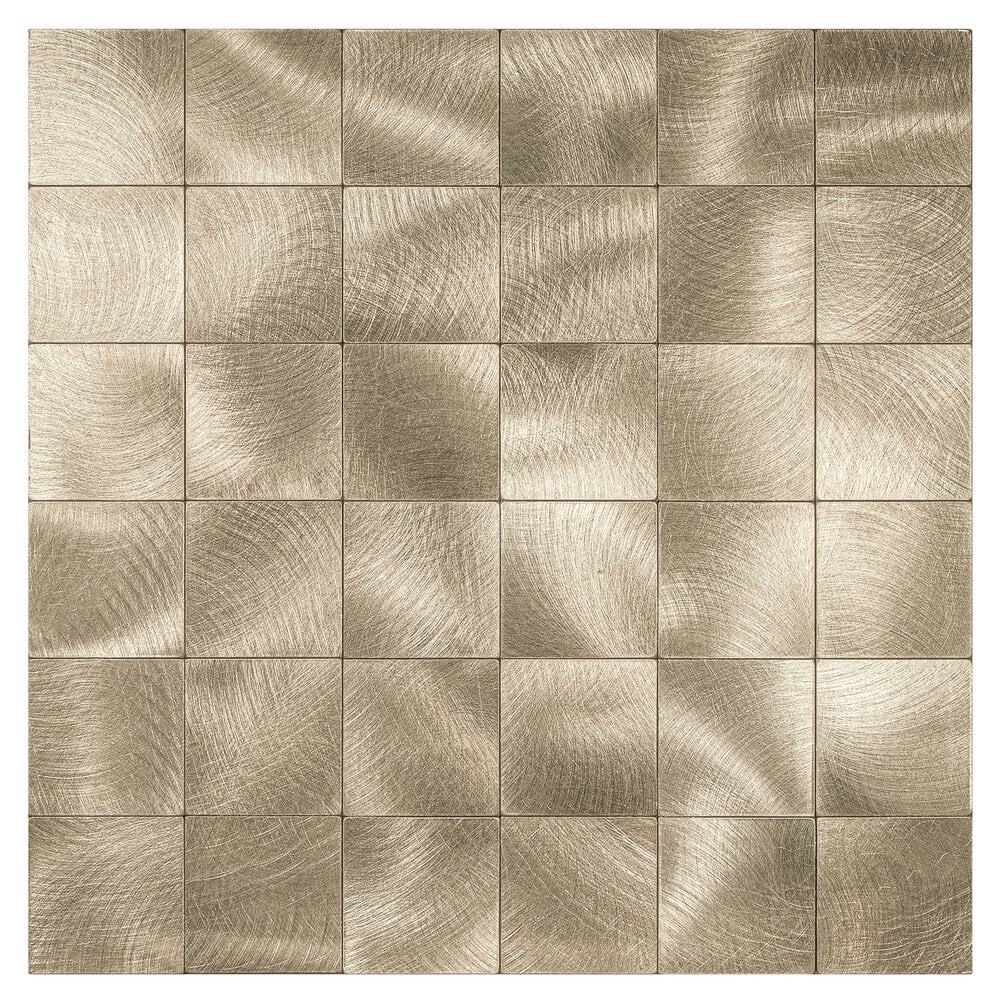 Selbstklebende Fliesen - Brushed Gold-  30,5 x 30,5 cm