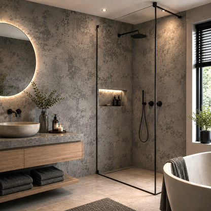 Selbstklebende Tapete - Helle Beton - 60 cm x 10 m - Matt