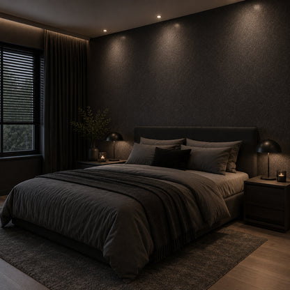 Selbstklebende Tapete - Black Frost - 60 cm x 10 m - Seidenmatt